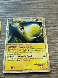 Pokemon TCG Cards Lot Holo RARE Chinchou Lanturn Lanturn HTF Vintage - Image 2