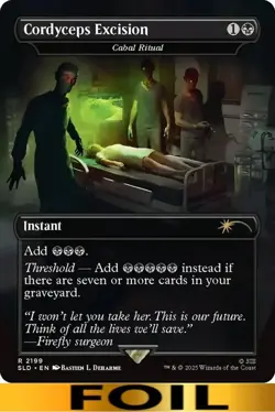 1x - Cordyceps Excision [Cabal Ritual] - FOIL - Secret Lair: Playstation MTG - Image 1