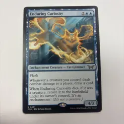 Enduring Curiosity NM 51 Duskmourn: House of Horror English Regular Blue Cat - Image 1