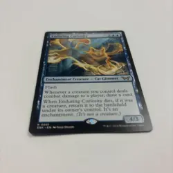 Enduring Curiosity NM 51 Duskmourn: House of Horror English Regular Blue Cat - Image 2