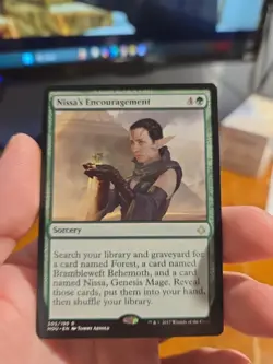MTG Magic Nissa's Encouragement Hour of Devastation - Image 1