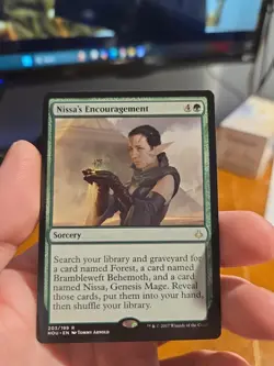 MTG Magic Nissa's Encouragement Hour of Devastation - Image 2