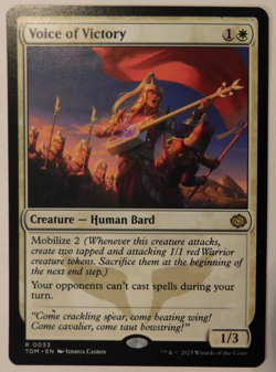 Voice of Victory - MTG - NM Unplayed - Regular - Image 1