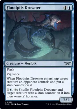 MTG Floodpits Drowner Normal NM Duskmourn: House of Horror Magic 59 - Image 1