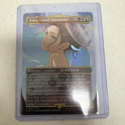 Yuna, Grand Summoner Borderless EDH Promo Light Play MTG Final Fantasy 0001 - Image 1