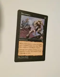 EN/AN SARCOMANCY - SARCOMANCIE NM/EX TEMPEST 1997 MTG MAGIC TBE ENCHANTMENT - Image 2