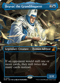 Bruvac the Grandiloquent (Anime Borderless) [Ravnica Remastered] Magic MTG - Image 1