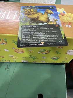 Traveling Chocobo (Borderless) (Chocobo Track Foil) MTG Magic Final Fantasy NEW - Image 4
