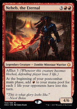 1x MTG Hour of Devastation Neheb, the Eterna NM English - Image 1