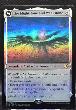 The Mightstone and Weakstone #238 The Brothers' War Foil Rare - Image 1