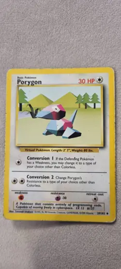 Porygon - Pokemon TCG - MP - Uncommon - Base Set 39/102 - Image 1