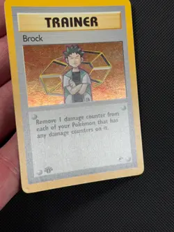 Pokemon Cards Brock 15/132 1ST EDITION Gym Heroes WOTC Holo Rare - Image 4