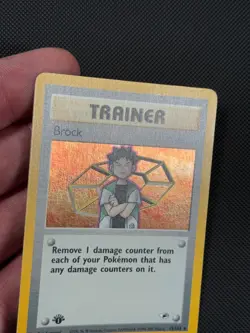 Pokemon Cards Brock 15/132 1ST EDITION Gym Heroes WOTC Holo Rare - Image 5