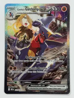 Pokemon Cards Cynthia's Garchomp ex 232/182 Destined Rivals Scarlet & Violet - Image 1