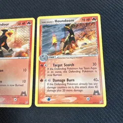 Team Magma's Houndour 62/95 Houndoom 34/95 Ex Aqua's Pokemon Card 2 - Image 2