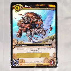 World of Warcraft WoW TCG - Path of Cenarius x3 Tiny x 1 Loot Card - Unscratched - Image 2