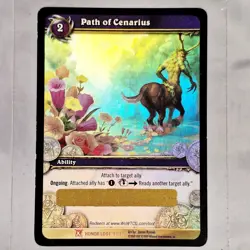 World of Warcraft WoW TCG - Path of Cenarius x3 Tiny x 1 Loot Card - Unscratched - Image 4