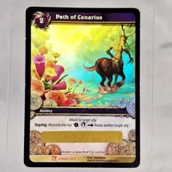World of Warcraft WoW TCG - Path of Cenarius x3 Tiny x 1 Loot Card - Unscratched - Image 5