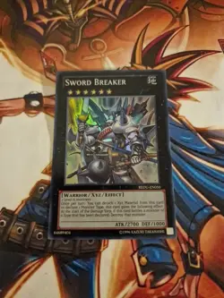 REDU-EN050 Sword Breaker Super Rare Common UNL Yugioh Card NM - Image 1