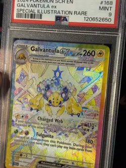 Pokemon Cards Galvantula ex 168/142 Illustration Rare Stellar Crown - PSA 9 MINT - Image 2