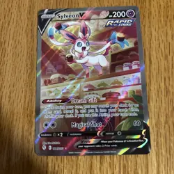 Sylveon V HP200 Rapid Strike 184/203 Collectible Pokemon Card - Image 1