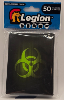 Legion 50 Double Matte Deck Card Protector Sleeves Black F White B Magic Pokemon - Image 1