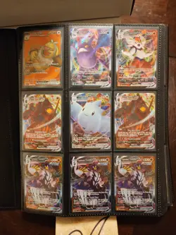 FULL 360 Card Binder Pokemon M/NM Vmax EX XY GX Shining Full Art IR Evolutions V - Image 2