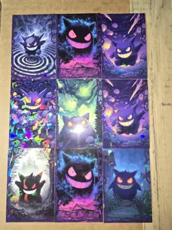 POKEMON HALLOWEEN CARD * GENGAR * HOLO - 9 CARD LOT *Cracked Ice Holo* - Image 2