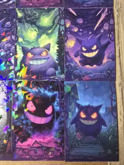 POKEMON HALLOWEEN CARD * GENGAR * HOLO - 9 CARD LOT *Cracked Ice Holo* - Image 3