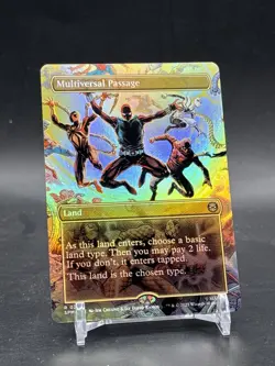 Spider-Man MTG Magic The Gathering Multiversal Passage Borderless Foil Rare - Image 1