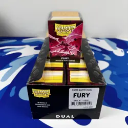 Dual Matte Fury Case Display Dragon Shield Standard Size Sleeves - 10 Packs - Image 1