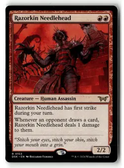 MTG Duskmourn R Razorkin Needlehead #0153 - Image 1
