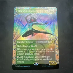 0215 Silk, Web Weaver - Spider-Man - Rare - Borderless - FOIL - MTG - Image 1