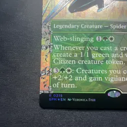 0215 Silk, Web Weaver - Spider-Man - Rare - Borderless - FOIL - MTG - Image 5