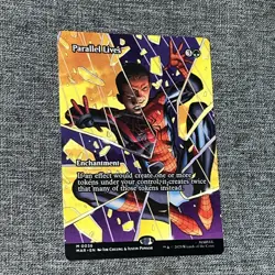 PARALLEL LIVES ~ NM ~ MTG Magic- 0036 MAR Marvel Spider-Man BORDERLESS Non Foil - Image 1