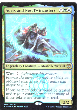 Adrix and Nev, Twincasters 0198 Non Foil Mythic Murders at Karlov Manor MTG NM - Image 1