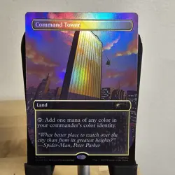 Command Tower (1994) Borderless Rainbow Foil - Secret Lair MTG - Image 1