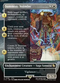 Summon: Yojimbo (Borderless) - 196 - NM - Commander: FINAL FANTASY - MTG - Image 1