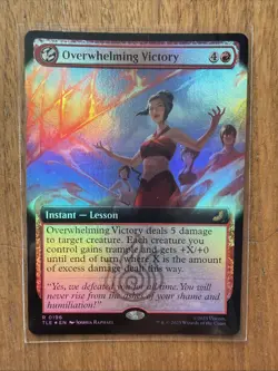 Foil Overwhelming Victory (Extended Art) - Avatar: The Last Airbender Magic MTG - Image 1