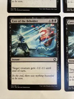 4x Mtg D&D Forgotten Realms Eyes Of The Beholder NM/M Magic The Gathering - Image 2