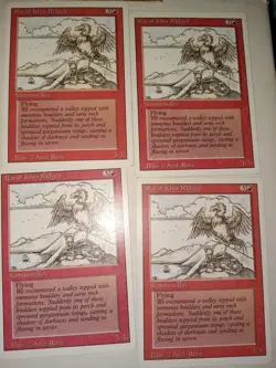 4x Roc Of Kher Ridges-Revised Edition-MTG Magic the Gathering Playset Light Play - Image 1