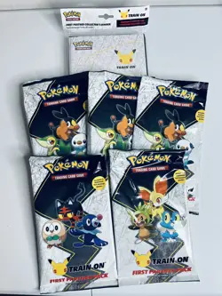 Lot#1 Pokemon TCG: First Partner 3 Unova, 1 Kalos, 1 Alola & 1 FP Binder 820650829642 - Image 1