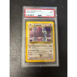 PSA 9 Mint 1999 Pokemon Game Dragonair Graded Trading Card #18 - Image 1