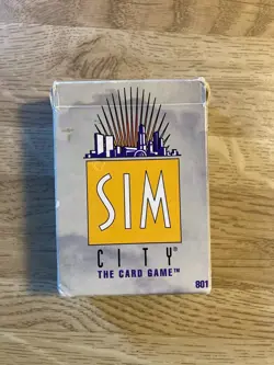 Sim City: The Card Game Starter Pack Collectible Card Game - Open, Cards Intact - Image 1