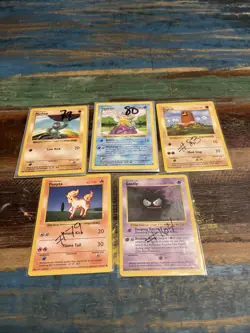 Pokemon Shadowless Card Lot X5 Wizards Of The Coast - Image 1