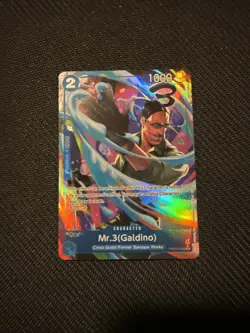 One Piece card PRB02-009 Mr. 3 (Galdino) R Parallel The Best vol.2 English - Image 1