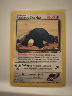 Pokemon Vintage Cards. Set of 12 Includes Rockets Snorlax - Image 3