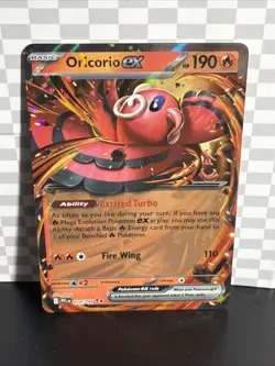2025 Pokemon MEGA Evolution Phantasmal Flames ORICORIO ex card no. 18/94 NM - Image 1