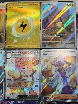 Pokemon TCG Scarlet Violet Base Set Lot Of 9 Hyper Rare IR SIR Full Art Cards - Image 3