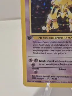 Alakazam Samsala 1st Edition Pokemon Card Base Set German 1999 1/102 - Image 4